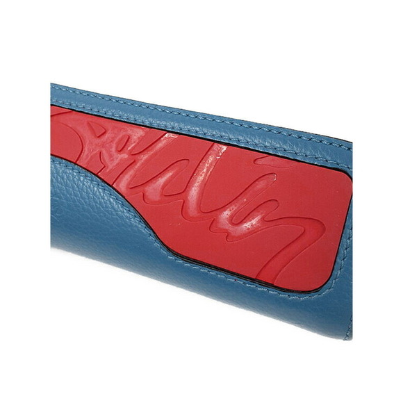 Christian Louboutin Kypipouch leather crossbody bag blue calf leather - Picture 5 of 9